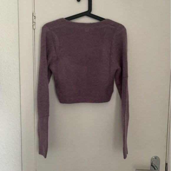 Zara purple knit cardigan size S - Picture 4 of 4